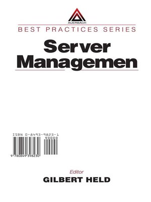cover image of Server Management